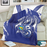 Bosnia and Herzegovina Football Blanket Go Zmajevi Mi smo uz vas Blue Version - Wonder Print Shop