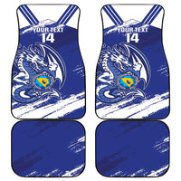 Bosnia and Herzegovina Football Custom Car Mats Go Zmajevi Mi smo uz vas Blue Version - Wonder Print Shop