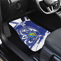 Bosnia and Herzegovina Football Custom Car Mats Go Zmajevi Mi smo uz vas Blue Version - Wonder Print Shop