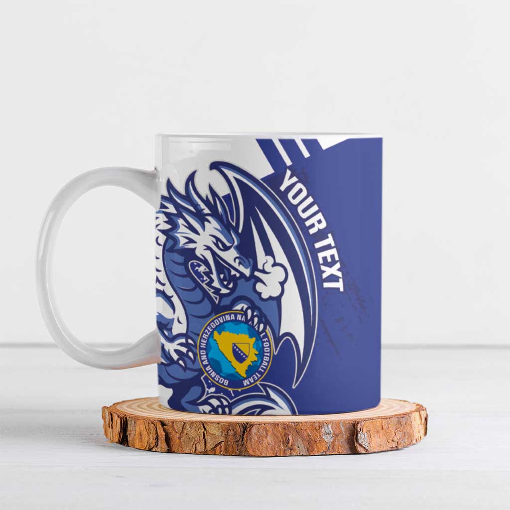 Bosnia and Herzegovina Football Custom Ceramic Mug Go Zmajevi Mi smo uz vas Blue Version - Wonder Print Shop