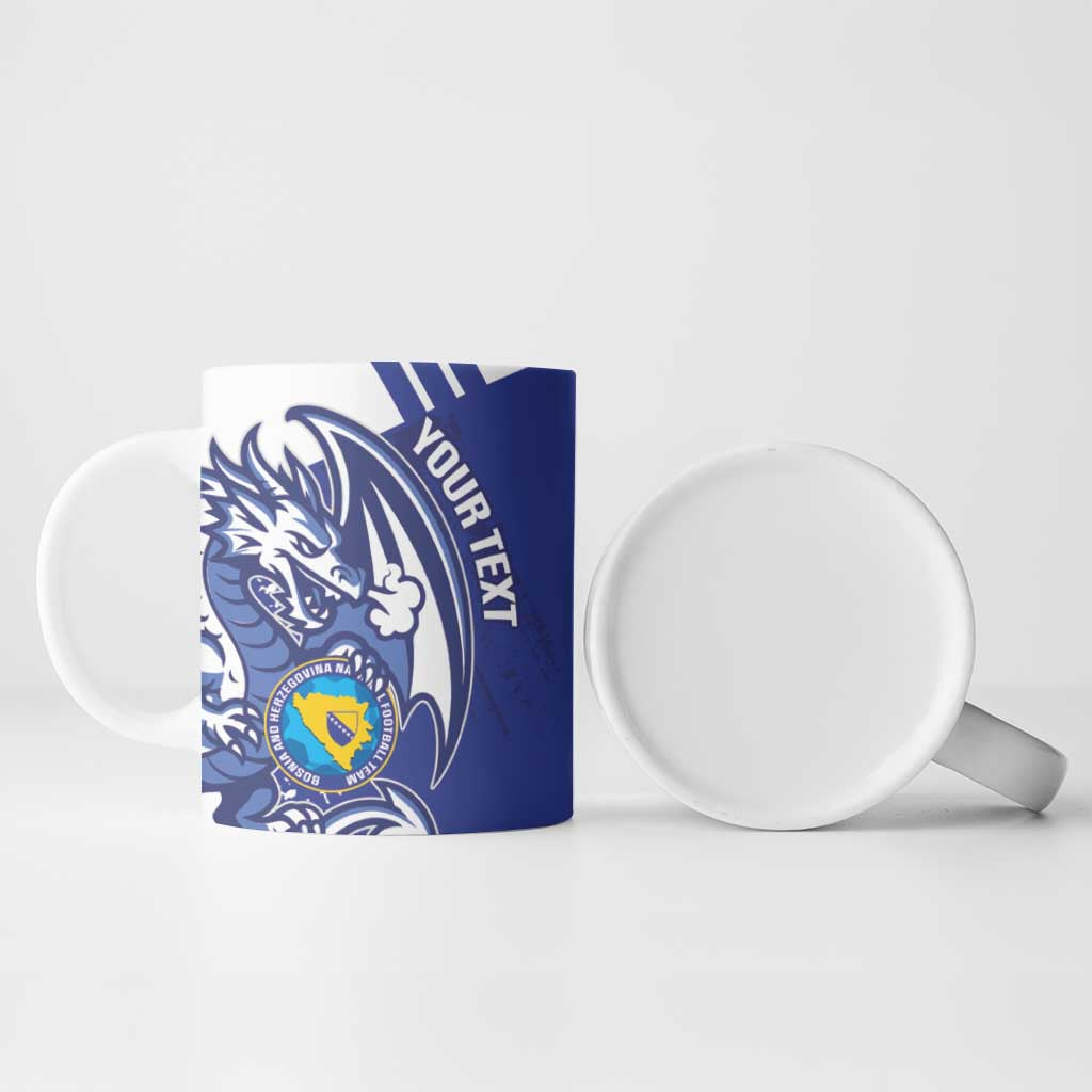 Bosnia and Herzegovina Football Custom Ceramic Mug Go Zmajevi Mi smo uz vas Blue Version - Wonder Print Shop