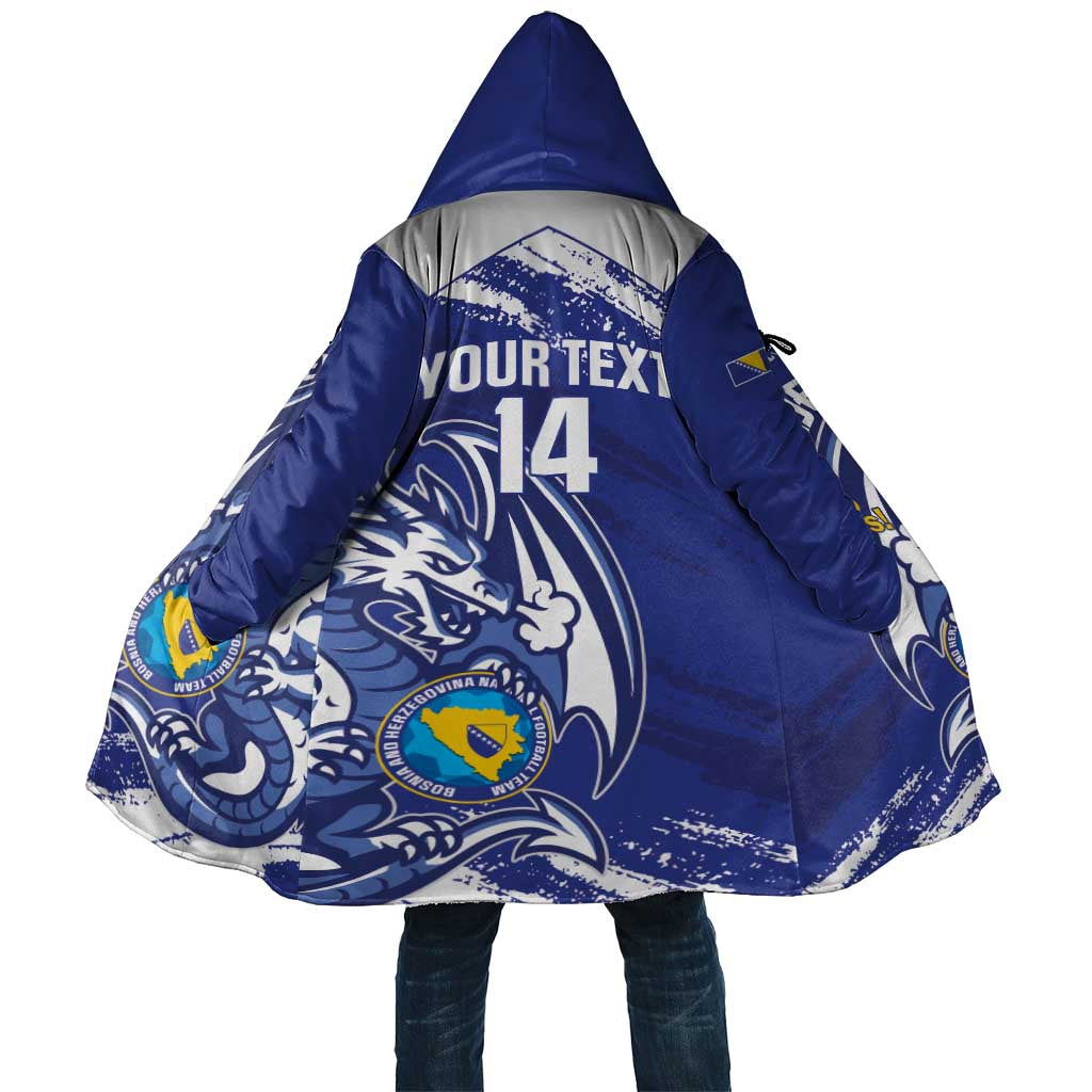 Bosnia and Herzegovina Football Custom Cloak Go Zmajevi Mi smo uz vas Blue Version - Wonder Print Shop
