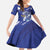 Bosnia and Herzegovina Football Custom Family Matching Mermaid Dress and Hawaiian Shirt Go Zmajevi Mi smo uz vas Blue Version - Wonder Print Shop
