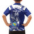 Bosnia and Herzegovina Football Custom Family Matching Off The Shoulder Long Sleeve Dress and Hawaiian Shirt Go Zmajevi Mi smo uz vas Blue Version - Wonder Print Shop