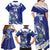 Bosnia and Herzegovina Football Custom Family Matching Off Shoulder Maxi Dress and Hawaiian Shirt Go Zmajevi Mi smo uz vas Blue Version - Wonder Print Shop