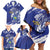 Bosnia and Herzegovina Football Custom Family Matching Off Shoulder Short Dress and Hawaiian Shirt Go Zmajevi Mi smo uz vas Blue Version - Wonder Print Shop