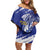 Bosnia and Herzegovina Football Custom Family Matching Off Shoulder Short Dress and Hawaiian Shirt Go Zmajevi Mi smo uz vas Blue Version - Wonder Print Shop