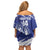 Bosnia and Herzegovina Football Custom Family Matching Off Shoulder Short Dress and Hawaiian Shirt Go Zmajevi Mi smo uz vas Blue Version - Wonder Print Shop