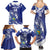 Bosnia and Herzegovina Football Custom Family Matching Summer Maxi Dress and Hawaiian Shirt Go Zmajevi Mi smo uz vas Blue Version - Wonder Print Shop
