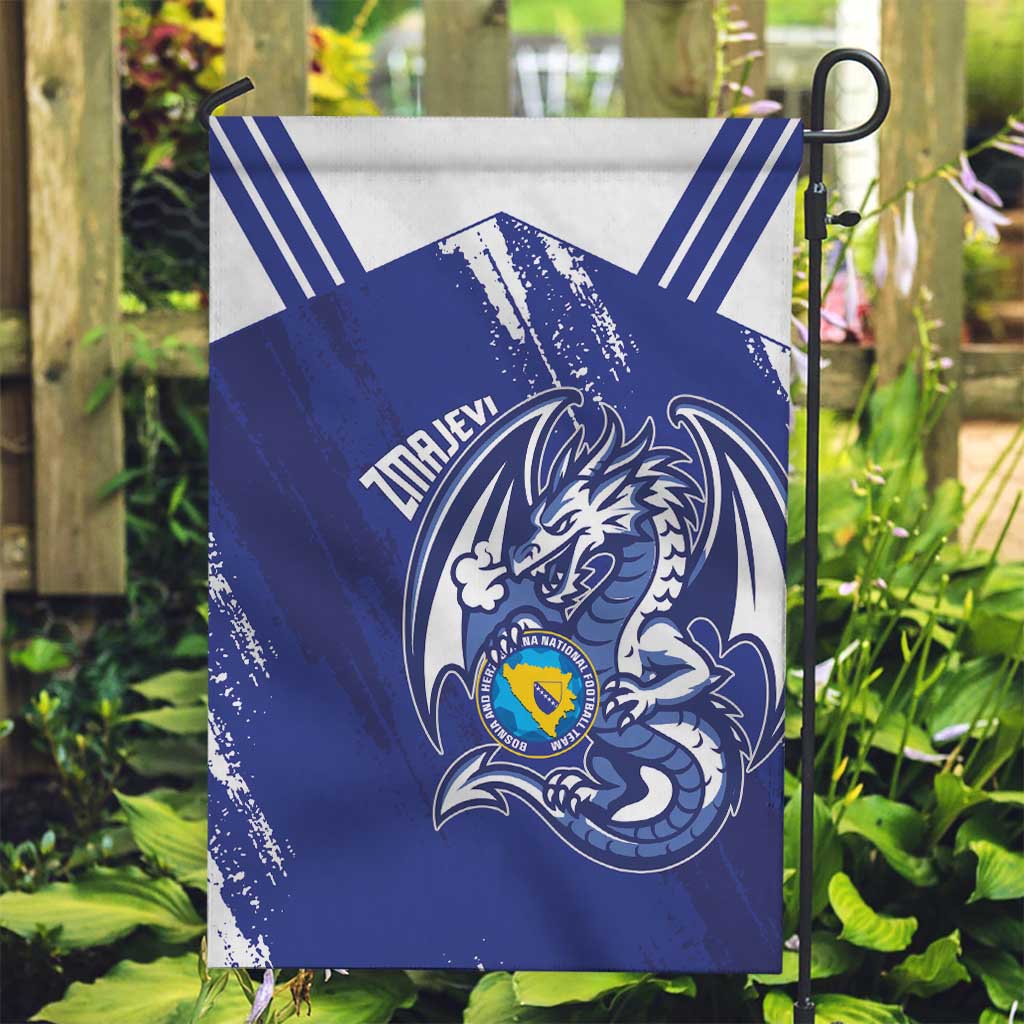 Bosnia and Herzegovina Football Garden Flag Go Zmajevi Mi smo uz vas Blue Version - Wonder Print Shop