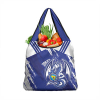 Bosnia and Herzegovina Football Grocery Bag Go Zmajevi Mi smo uz vas Blue Version - Wonder Print Shop