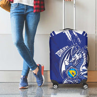 Bosnia and Herzegovina Football Luggage Cover Go Zmajevi Mi smo uz vas Blue Version - Wonder Print Shop