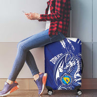 Bosnia and Herzegovina Football Luggage Cover Go Zmajevi Mi smo uz vas Blue Version - Wonder Print Shop