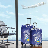 Bosnia and Herzegovina Football Luggage Cover Go Zmajevi Mi smo uz vas Blue Version - Wonder Print Shop