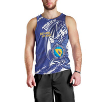 Bosnia and Herzegovina Football Custom Men Tank Top Go Zmajevi Mi smo uz vas Blue Version - Wonder Print Shop