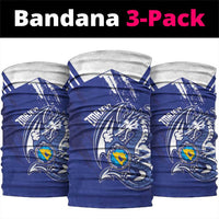 Bosnia and Herzegovina Football Neck Gaiter Go Zmajevi Mi smo uz vas Blue Version - Wonder Print Shop