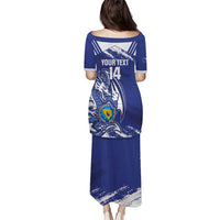 Bosnia and Herzegovina Football Custom Puletasi Go Zmajevi Mi smo uz vas Blue Version - Wonder Print Shop