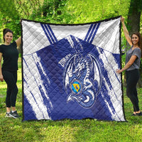 Bosnia and Herzegovina Football Quilt Go Zmajevi Mi smo uz vas Blue Version - Wonder Print Shop
