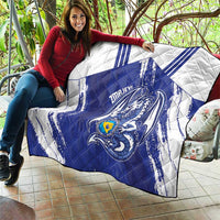 Bosnia and Herzegovina Football Quilt Go Zmajevi Mi smo uz vas Blue Version - Wonder Print Shop