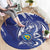 Bosnia and Herzegovina Football Round Carpet Go Zmajevi Mi smo uz vas Blue Version - Wonder Print Shop