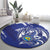 Bosnia and Herzegovina Football Round Carpet Go Zmajevi Mi smo uz vas Blue Version - Wonder Print Shop