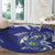 Bosnia and Herzegovina Football Round Carpet Go Zmajevi Mi smo uz vas Blue Version - Wonder Print Shop