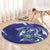 Bosnia and Herzegovina Football Round Carpet Go Zmajevi Mi smo uz vas Blue Version - Wonder Print Shop