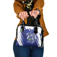 Bosnia and Herzegovina Football Shoulder Handbag Go Zmajevi Mi smo uz vas Blue Version - Wonder Print Shop