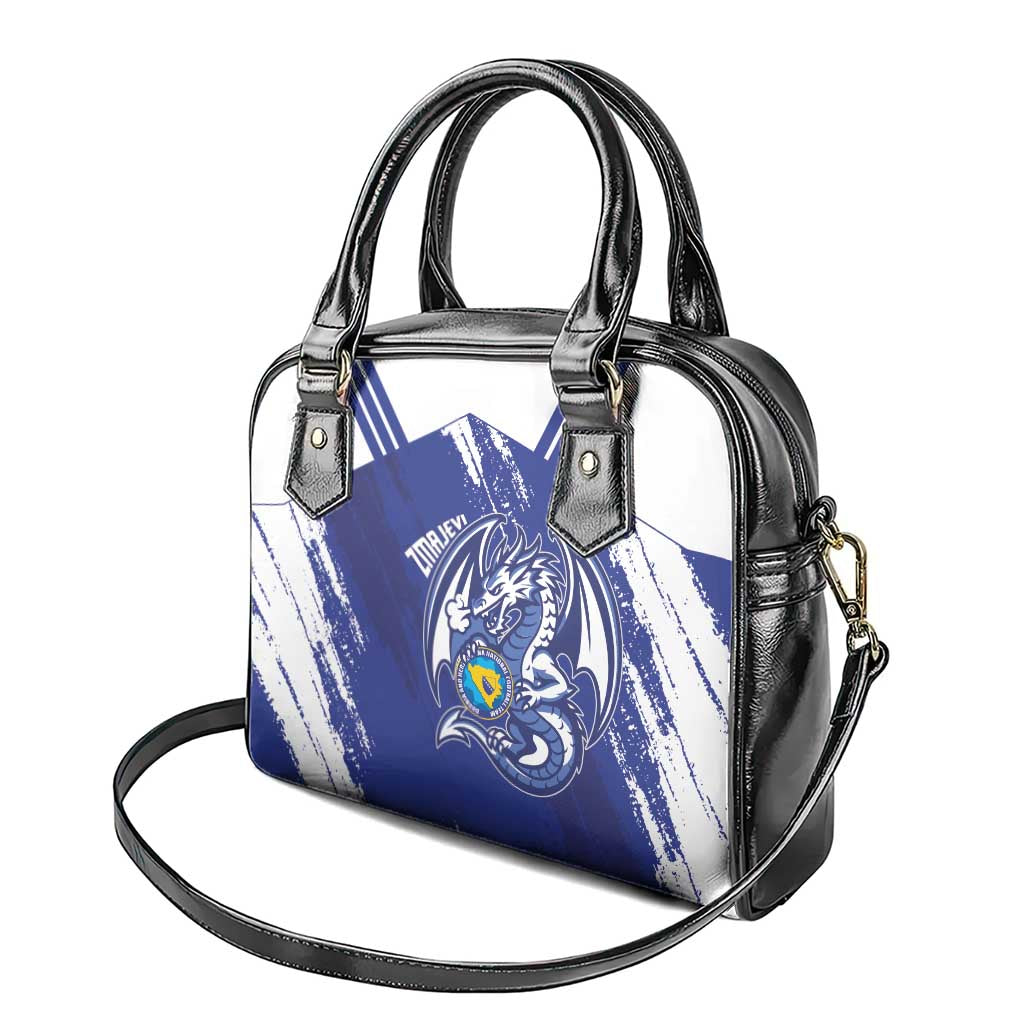 Bosnia and Herzegovina Football Shoulder Handbag Go Zmajevi Mi smo uz vas Blue Version - Wonder Print Shop