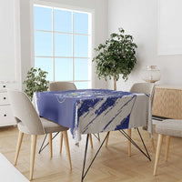 Bosnia and Herzegovina Football Tablecloth Go Zmajevi Mi smo uz vas Blue Version - Wonder Print Shop