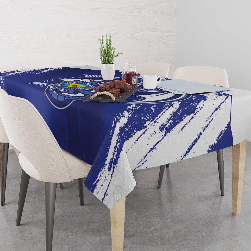 Bosnia and Herzegovina Football Tablecloth Go Zmajevi Mi smo uz vas Blue Version - Wonder Print Shop