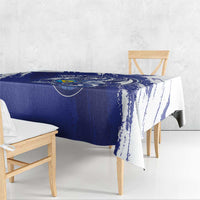 Bosnia and Herzegovina Football Tablecloth Go Zmajevi Mi smo uz vas Blue Version - Wonder Print Shop