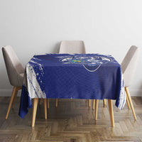 Bosnia and Herzegovina Football Tablecloth Go Zmajevi Mi smo uz vas Blue Version - Wonder Print Shop