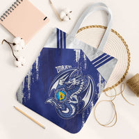 Bosnia and Herzegovina Football Tote Bag Go Zmajevi Mi smo uz vas Blue Version - Wonder Print Shop