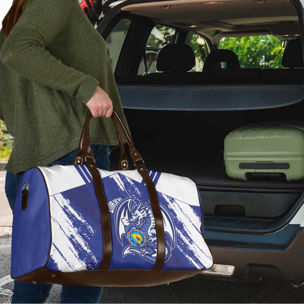Bosnia and Herzegovina Football Travel Bag Go Zmajevi Mi smo uz vas Blue Version - Wonder Print Shop