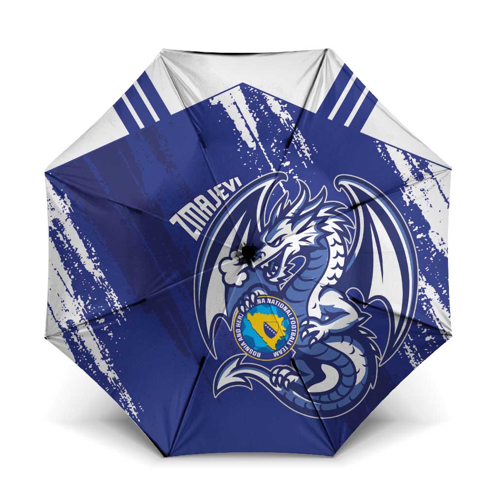 Bosnia and Herzegovina Football Umbrella Go Zmajevi Mi smo uz vas Blue Version - Wonder Print Shop