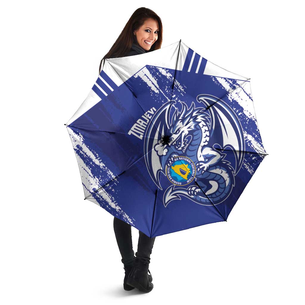 Bosnia and Herzegovina Football Umbrella Go Zmajevi Mi smo uz vas Blue Version - Wonder Print Shop