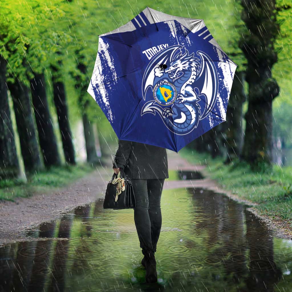 Bosnia and Herzegovina Football Umbrella Go Zmajevi Mi smo uz vas Blue Version - Wonder Print Shop