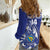 Bosnia and Herzegovina Football Custom Women Casual Shirt Go Zmajevi Mi smo uz vas Blue Version - Wonder Print Shop