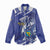 Bosnia and Herzegovina Football Custom Women Casual Shirt Go Zmajevi Mi smo uz vas Blue Version - Wonder Print Shop