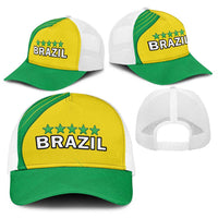 Brazil Football Baseball Net Cap Brasil Map Come On Canarinho Sporty Style