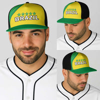 Brazil Football Baseball Net Cap Brasil Map Come On Canarinho Sporty Style