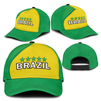 Brazil Football Classic Cap Brasil Map Come On Canarinho Sporty Style