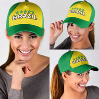 Brazil Football Classic Cap Brasil Map Come On Canarinho Sporty Style
