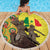 Senegal African Renaissance Monument Beach Blanket Ankara Pattern