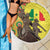 Senegal African Renaissance Monument Beach Blanket Ankara Pattern