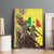 Senegal African Renaissance Monument Canvas Wall Art Ankara Pattern
