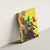 Senegal African Renaissance Monument Canvas Wall Art Ankara Pattern