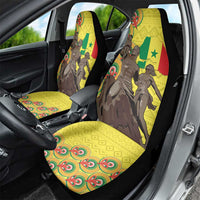 Senegal African Renaissance Monument Car Seat Cover Ankara Pattern