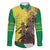 Senegal African Renaissance Monument Family Matching Long Sleeve Bodycon Dress and Hawaiian Shirt Ankara Pattern